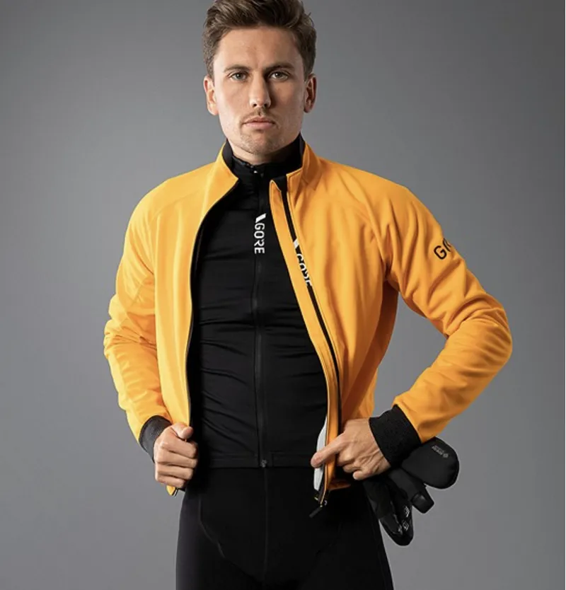 Gore C5 Gore-Tex Infinum Thermo Road Cycing Jacket BRIGHT ORANGE-4